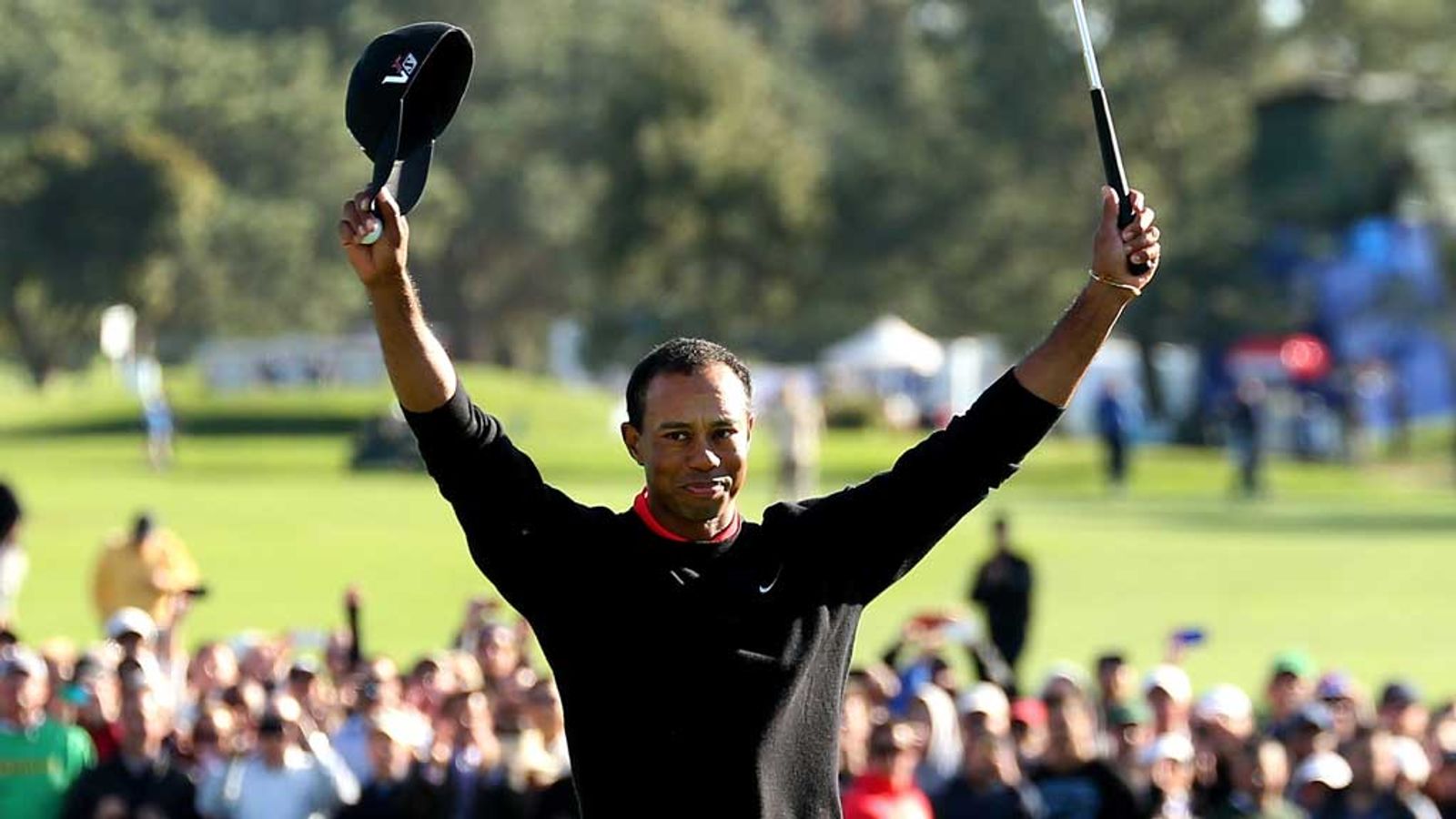 Tiger Woods won the Farmers Insurance Open by four shots on Monday to