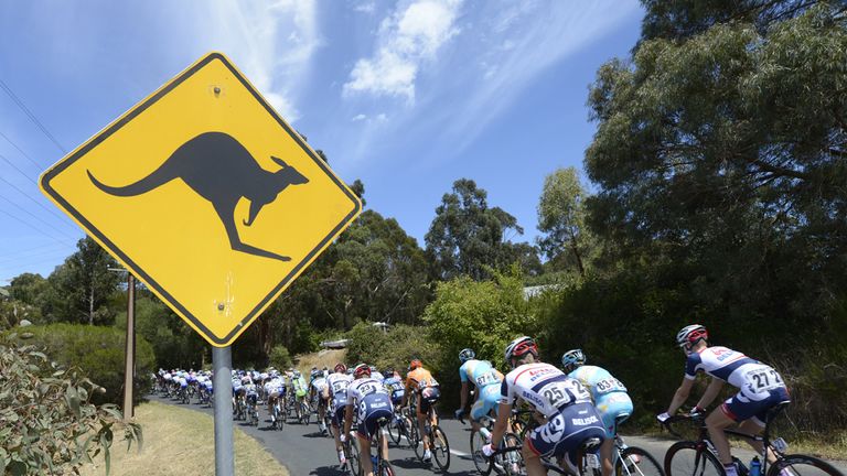 The Santos Tour Down Under is held in and around Adelaide