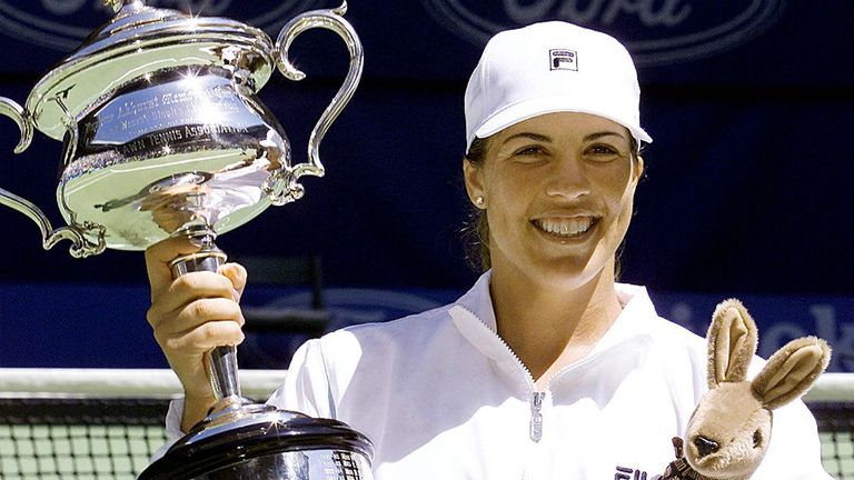 Jennifer Capriati, pictured in 2001 winning the first of her two titles
