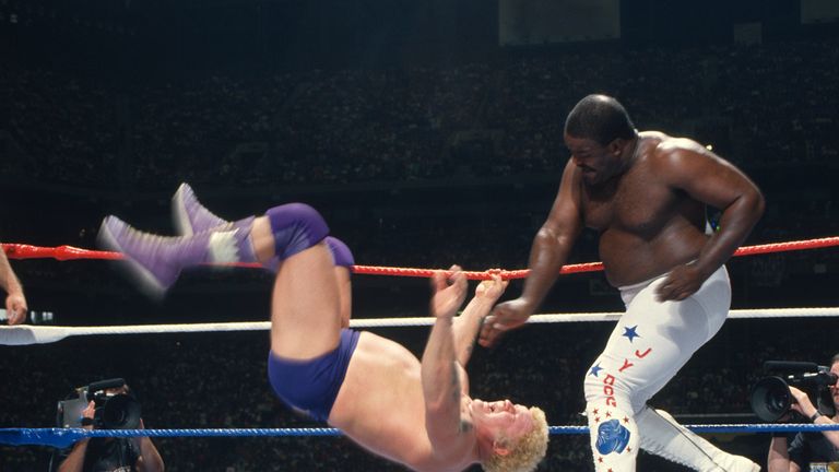 Race battled Junkyard Dog at WrestleMania III