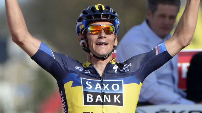 Roman Kreuziger triumphed after an attack 7km from home