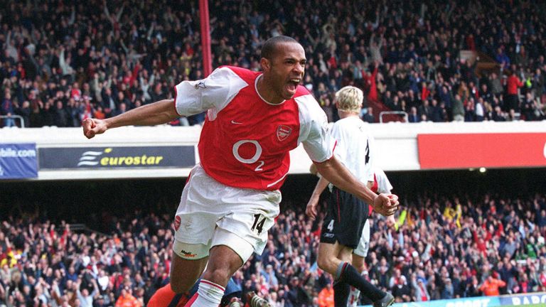 Thierry Henry scored 114 league goals at Highbury