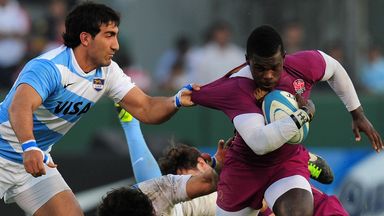 Christian Wade proved a handful for the Argentine defence