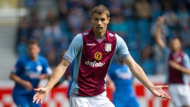 Image of Nicklas Helenius: Aston Villa striker has joined Aalborg on loan