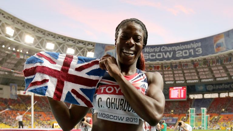 Christine Ohuruogu celebrates second world title