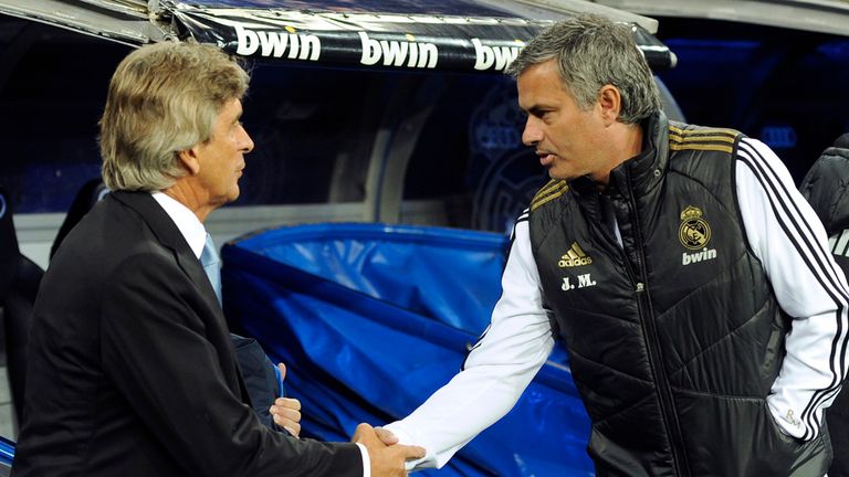 Mourinho and Pellegrini's rivalry began in Spain after the Portuguese took over from him at Real Madrid