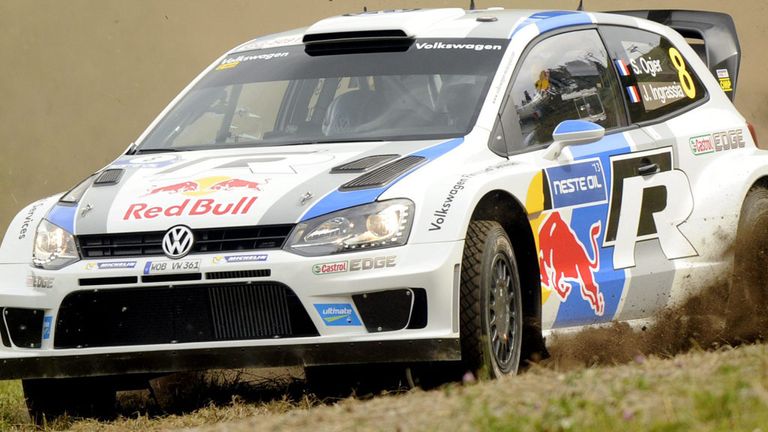 Sebastian Ogier ahead in Rally Germany