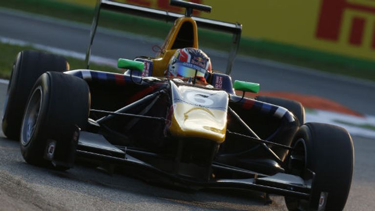 Daniil Kvyat: On pole at Monza (GP3 Series Media)