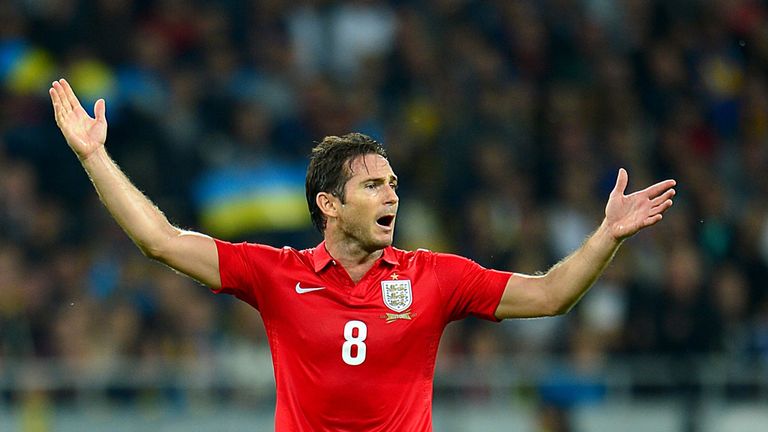 Frank Lampard won 100th cap and went closest to scoring for England