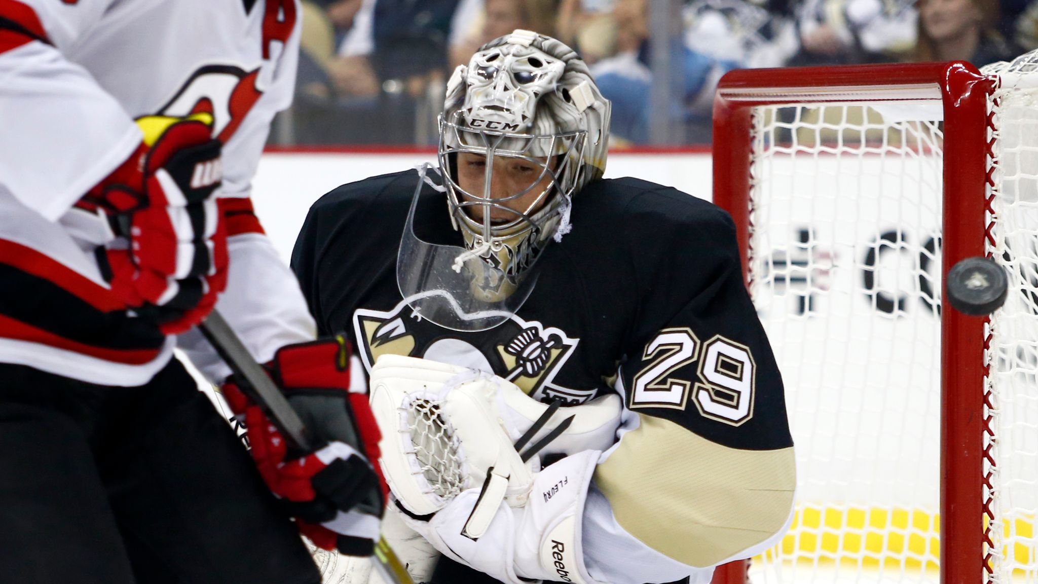 NHL Marc-Andre Fleury leads the Pittsburgh Penguins to victory Ice Hockey News Sky Sports