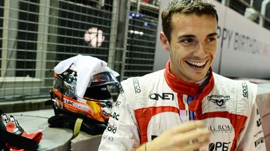 Sergio Perez on track