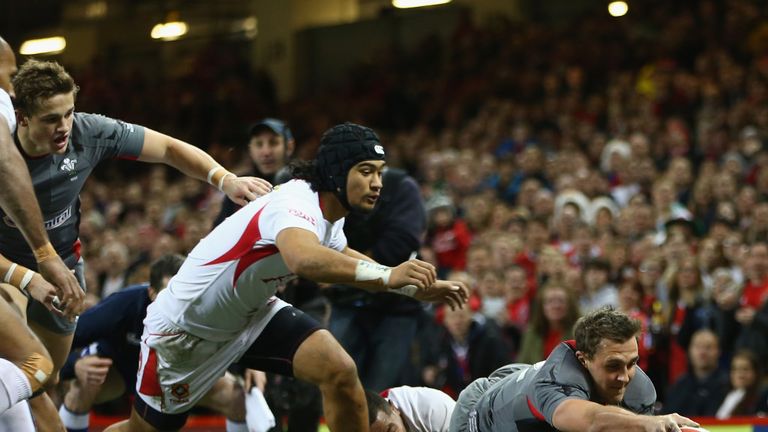 Ashley Beck: Went over for Wales&#39; second try of the first half