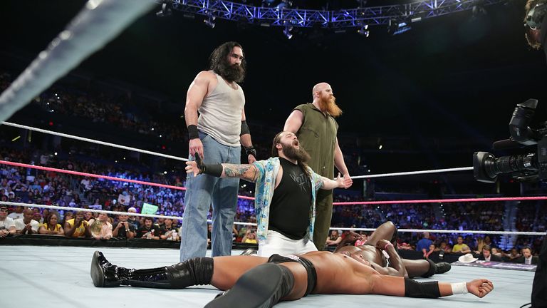 Family values: The Wyatts like to beat up their foes