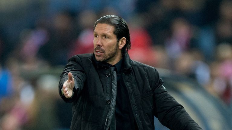 Diego Simeone: Plays down Atletico's title chances