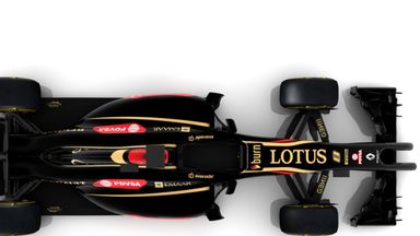 The new Lotus E22 boasts a two-pronged nose