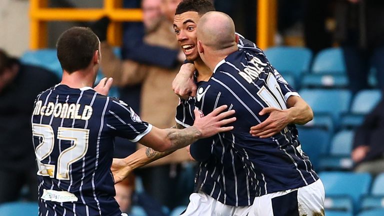 Ryan Fredericks (c): Celebrates his goal