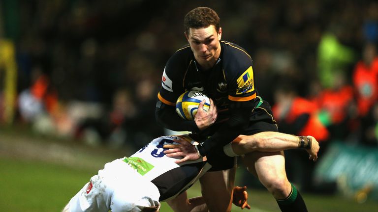 George North: scored the opening try for Northampton