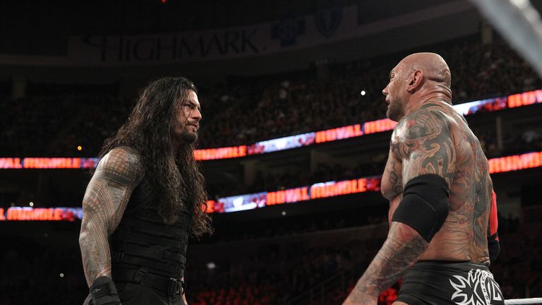 Roman Reigns and Batista were the final two in the 2014 Royal Rumble Match
