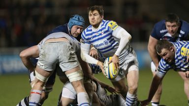 Alex Goode: England full-back was back on domestic duty at AJ Bell Stadium