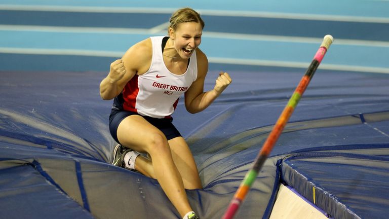 Holly Bleasdale: Won the British Indoor pole vault title and secured a world lead to boot