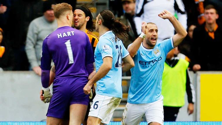 George Boyd and Joe Hart: Clashed at the KC Stadium