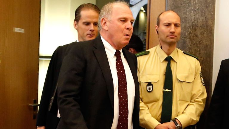 Uli Hoeness has left prison after serving half his sentence