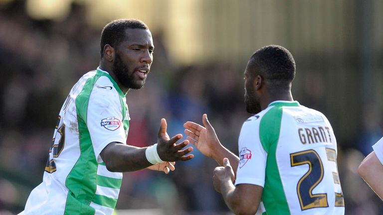 Ishmael Miller (left): Netted a brace for Yeovil