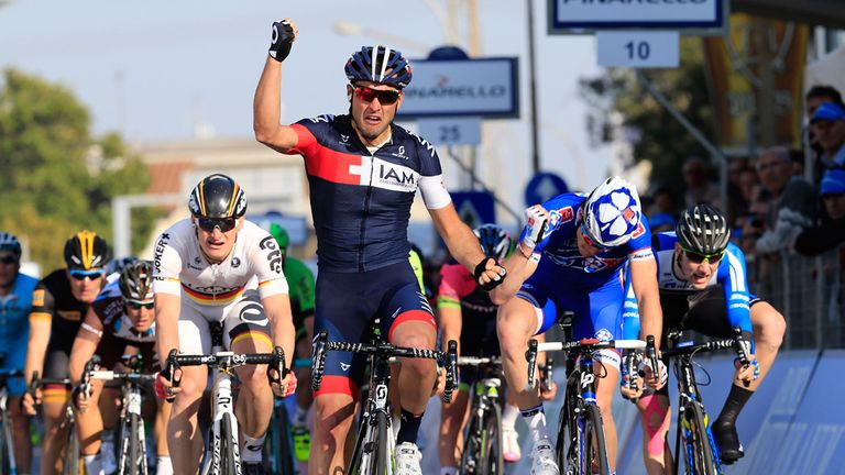 Matteo Pelucchi sprang a surprise by winning stage two