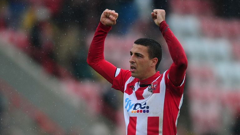 Liam Sercombe: On target for Exeter at Accrington