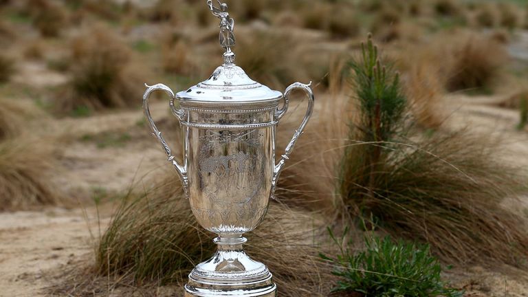 The famed US Open trophy