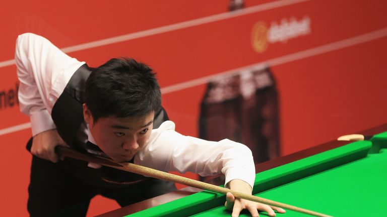 Ding Junhui beat Martin Gould in the second round of the Shanghai Masters