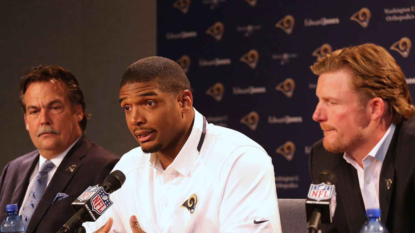 Nfl First Openly Gay Player Michael Sam Unveiled By St Louis Rams Nfl News Sky Sports 