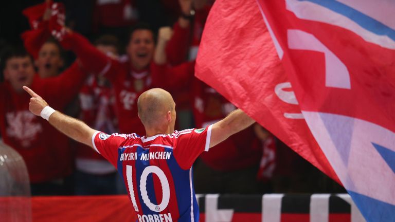 Arjen Robben: Celebrates his extra-time strike