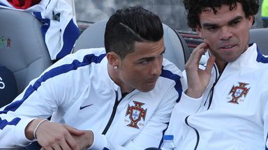 Image of Cristiano Ronaldo: Portugal star remains sidelined by injury