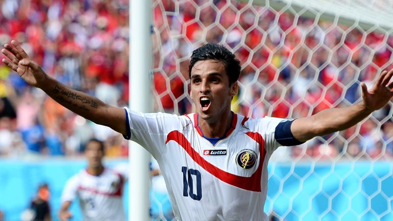 Bryan Ruiz: Celebrates his goal