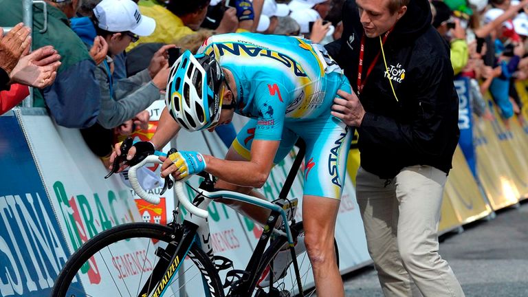 Lieuwe Westra could barely stand after his win