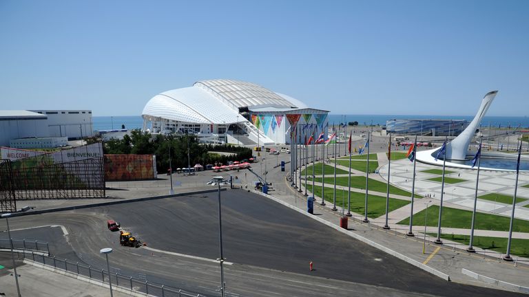 The Sochi Autodrom starts to take shape
