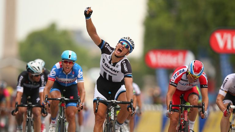 Marcel Kittel won on the Champs-Elysees for the second year in succession