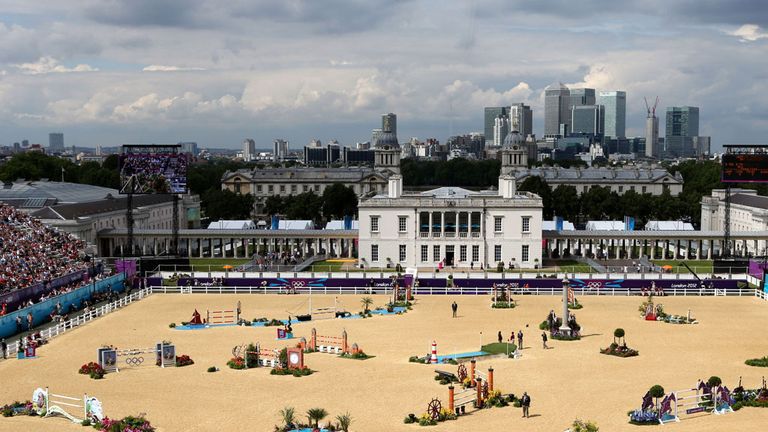 View of Greenwich Park, which hosted equestrian events at the 2012 London Olympics
