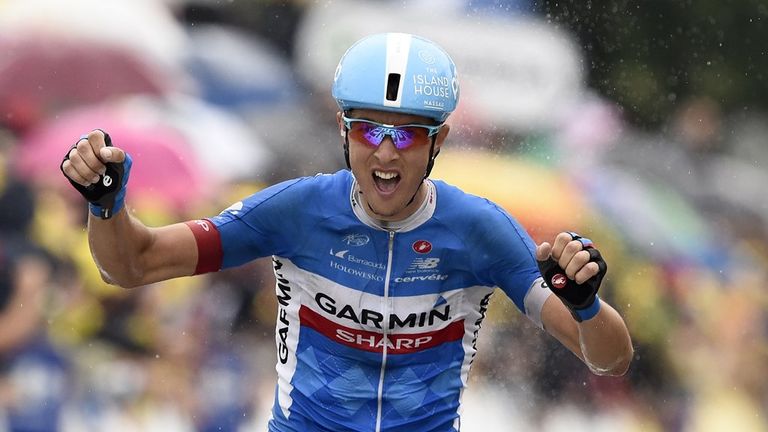 Tour de France: Ramunas Navardauskas wins stage 19 solo as Vincenzo ...