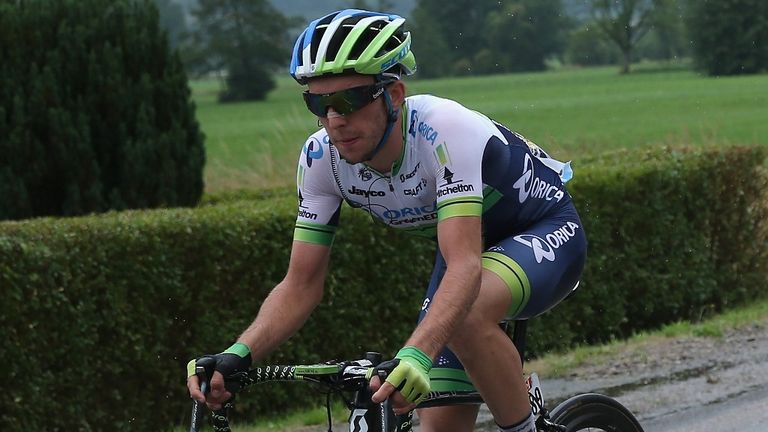 Yates in action in stage eight's breakaway