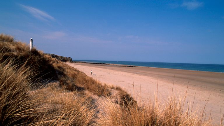 West beach to the Covesea Lighthouse, Lossiemouth