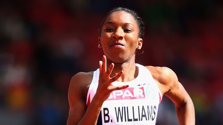 Williams was a sprint relay gold medallist in 2018 at both the European Championships and Commonwealth Games
