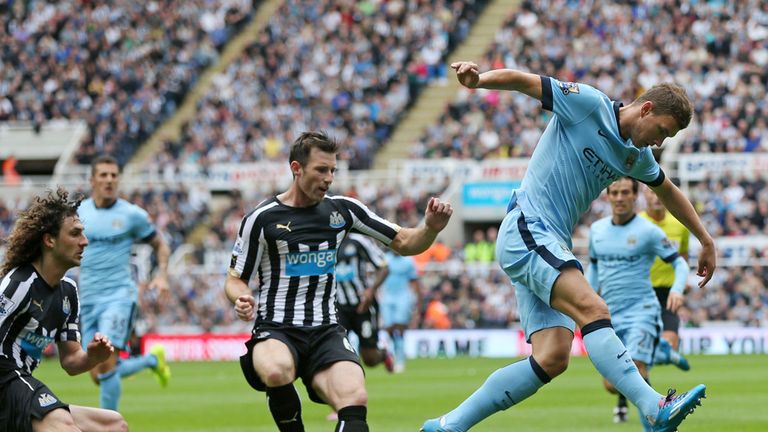 Dzeko's back heel set up City's opener