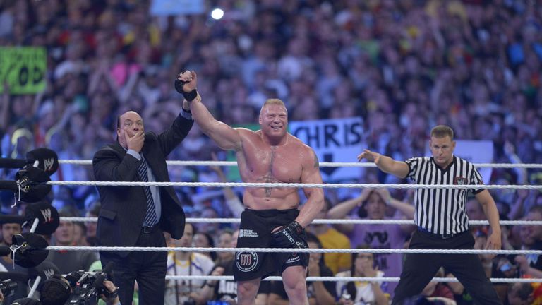 Brock Lesnar is the only man to have bested The Undertaker at WrestleMania