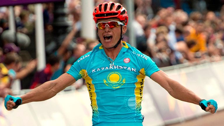Alexandre Vinokourov won gold in the London 2012 Olympic road race
