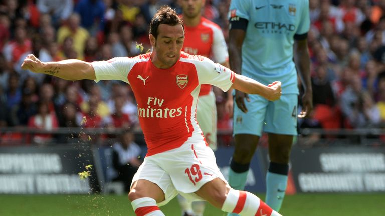 Santi Cazorla scores the opener