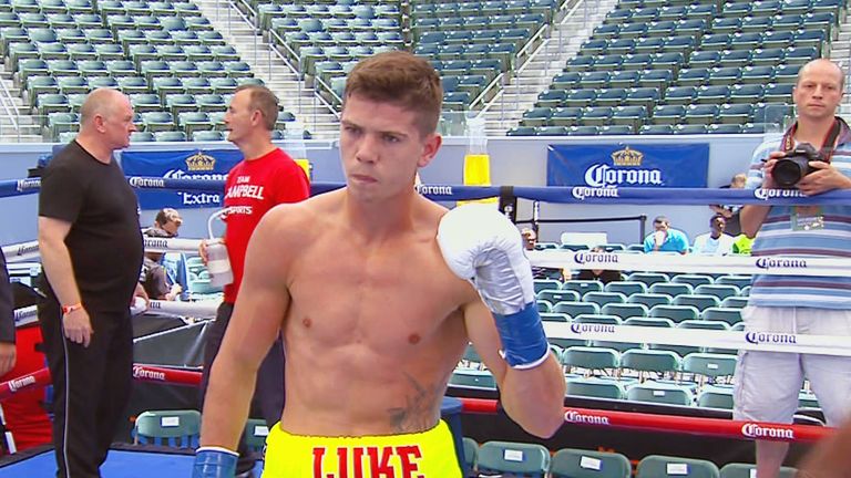 Luke Campbell: won his American debut in two rounds