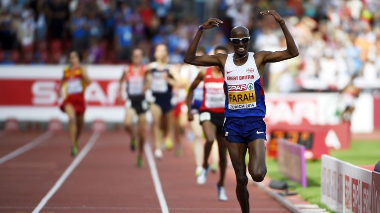 Mo Farah: Has won the distance double at Olympic Games, World Championships and European Championships