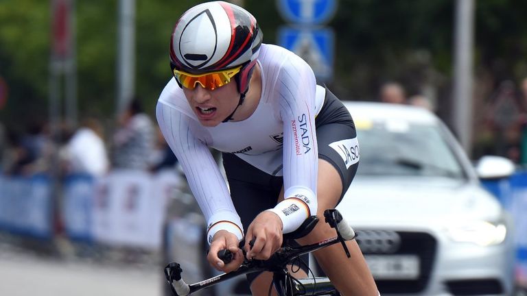 Lennard Kamna won the junior men's individual time trial